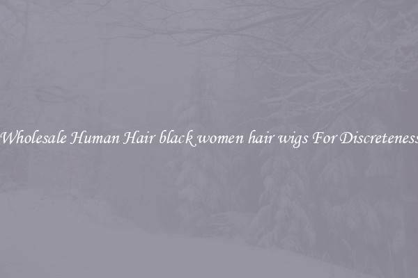 Wholesale Human Hair black women hair wigs For Discreteness