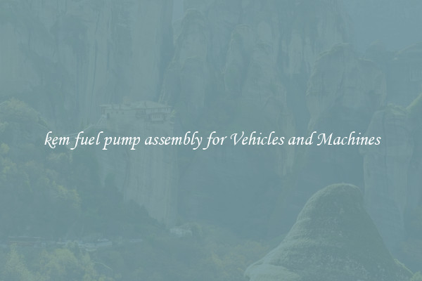 kem fuel pump assembly for Vehicles and Machines