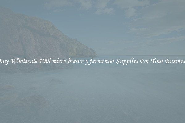 Buy Wholesale 100l micro brewery fermenter Supplies For Your Business