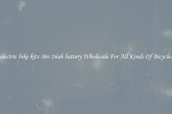 electric bike kits 36v 16ah battery Wholesale For All Kinds Of Bicycles