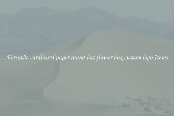 Versatile cardboard paper round hat flower box custom logo Items