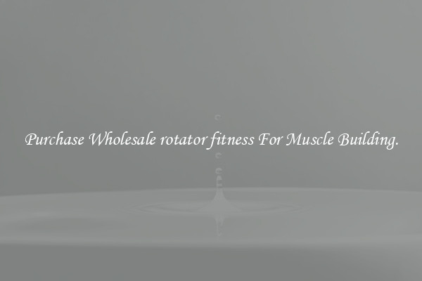 Purchase Wholesale rotator fitness For Muscle Building.