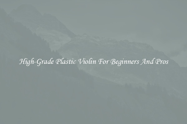 High-Grade Plastic Violin For Beginners And Pros