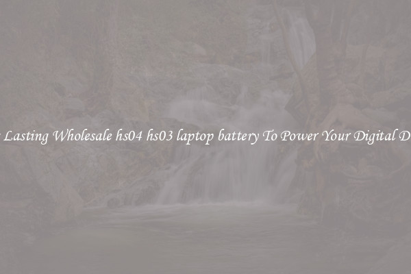 Long Lasting Wholesale hs04 hs03 laptop battery To Power Your Digital Devices