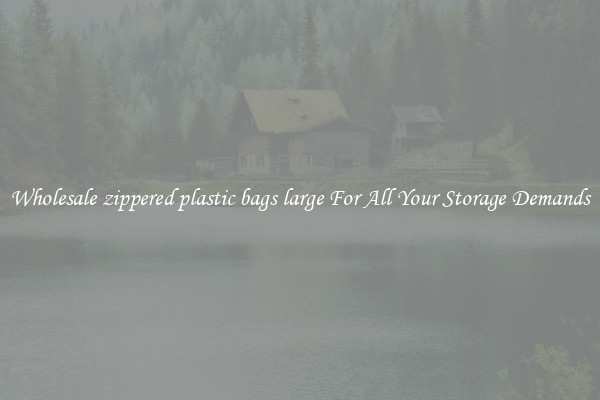 Wholesale zippered plastic bags large For All Your Storage Demands