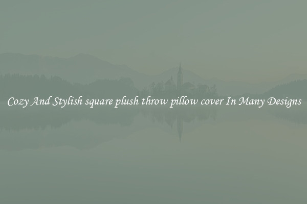 Cozy And Stylish square plush throw pillow cover In Many Designs